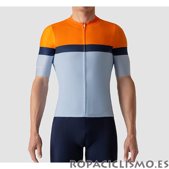 2019 Maillot La Passione Tirantes Mangas Cortas Naranja Azul